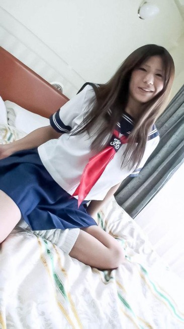 Cute Asian teen Yukari javhd wears a schoolgirl uniform and has fun with sex toys & masturbation