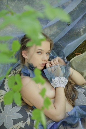Milena D is the most elegant teen girl ever, posing nude in the woods like an elf-chick